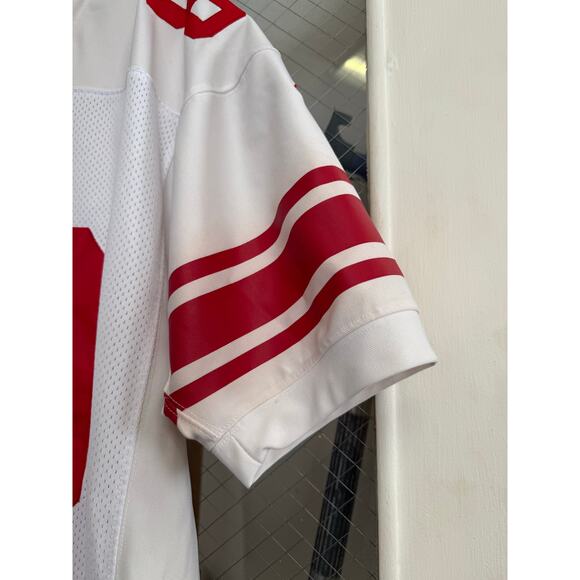 Reebok White Red 80 Shockey NY Giants Football Jersey Sz 48 GS - Picture 3 of 5